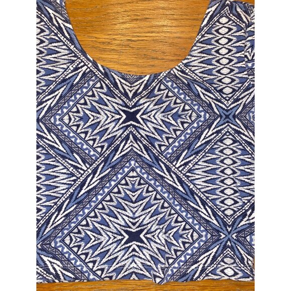 Garage Aztec Print Crop Top-S - Picture 2 of 5